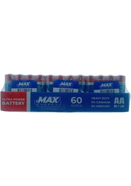 Zmax Energy MAX-0636 Aa Çinko Kalem Pil 60'lı