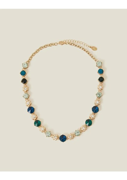 Star Gem Büyük Taşlı Sıralı Kolye