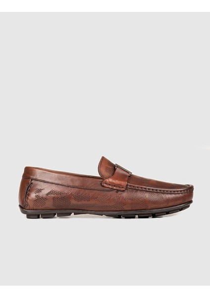 Kahverengi Erkek Deri Loafer 25163