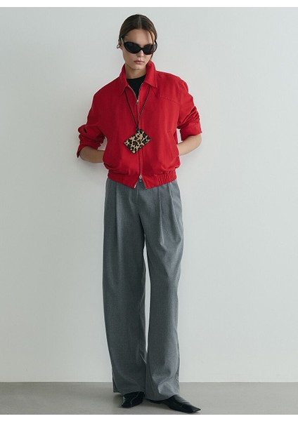 Gri Kadın Geniş Fit Pantolon 418136764 R025 modelleri