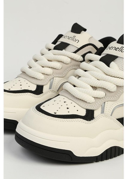 Benetton Beyaz Siyah Kadın Spor Ayakkabı Ithal BNI-11571 fiyatları