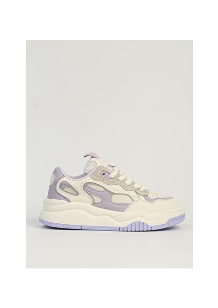 Benetton Beyaz Lila Kadın Spor Ayakkabı Ithal BNI-11571
