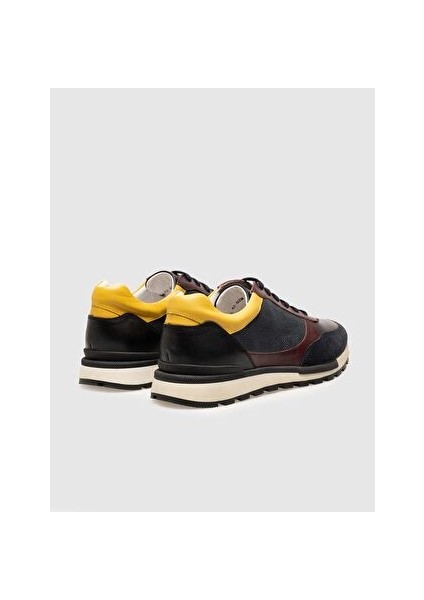 Hakiki Deri Bordo Bağcıklı Erkek Spor Ayakkabı modelleri