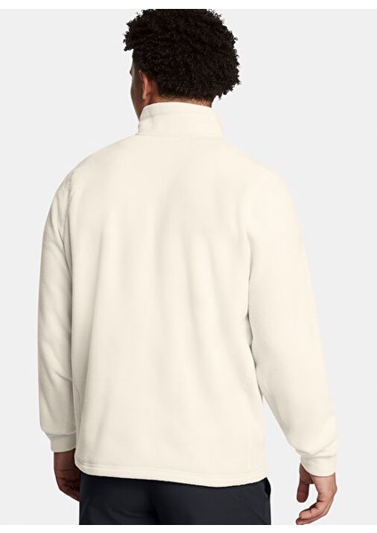 Beyaz Erkek Fermuarlı Normal Düz Sweatshirt 1387570-110 Ua Expanse Fleece Hz fiyatları