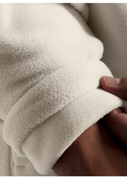 Beyaz Erkek Fermuarlı Normal Düz Sweatshirt 1387570-110 Ua Expanse Fleece Hz modelleri