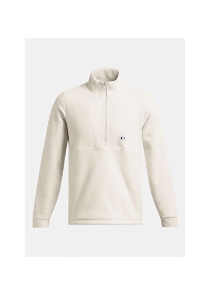 Beyaz Erkek Fermuarlı Normal Düz Sweatshirt 1387570-110 Ua Expanse Fleece Hz fırsatları