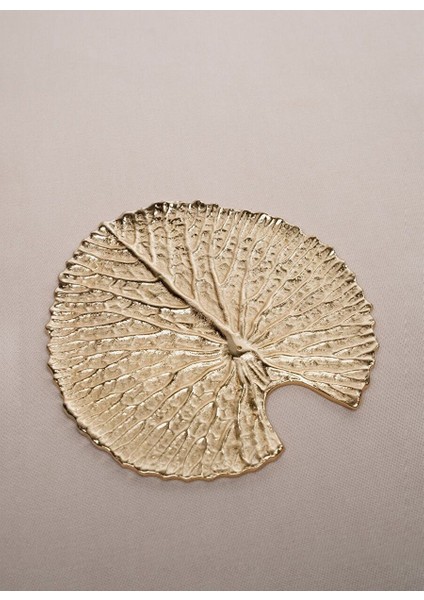 Lotus Yaprağı Şeklinde Pirinç Kaplama Tütsülük Dekoratif Obje 13 cm fiyatları