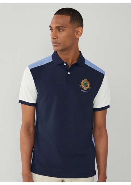 Lacivert Erkek Slim Fit Polo T-Shirt HM563263