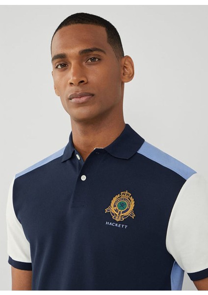 Lacivert Erkek Slim Fit Polo T-Shirt HM563263 fiyatları