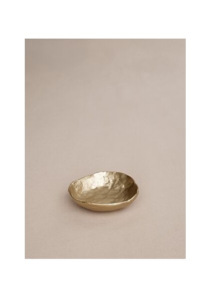 Mat Pirinç Döküm Doku Efektli Yuvarlak Dekoratif Obje 8 cm fırsatları