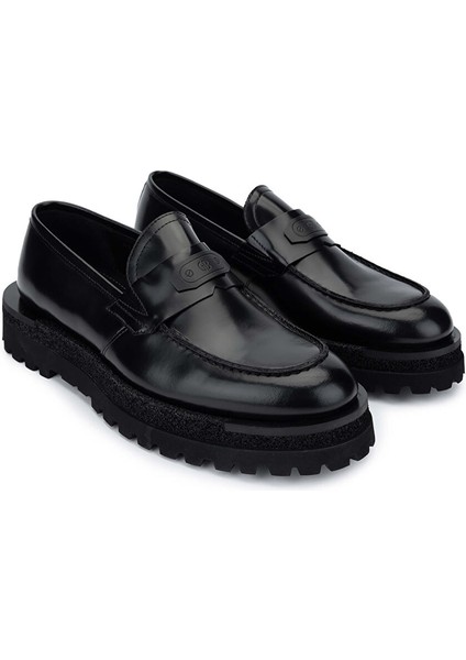 Erkek Hakiki Deri Siyah Loafer Ayakkabı fiyatları
