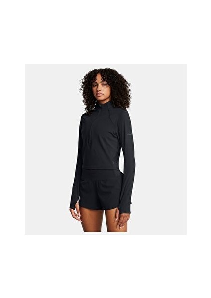 Kadın Ua Launch Elite Yarım Fermuarlı Uzun Kollu Tişört 1386338-001