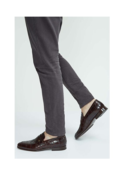 Siyah Erkek Deri Klasik Ayakkabı 183 26201 Erk Ayk Y23_BYNR1