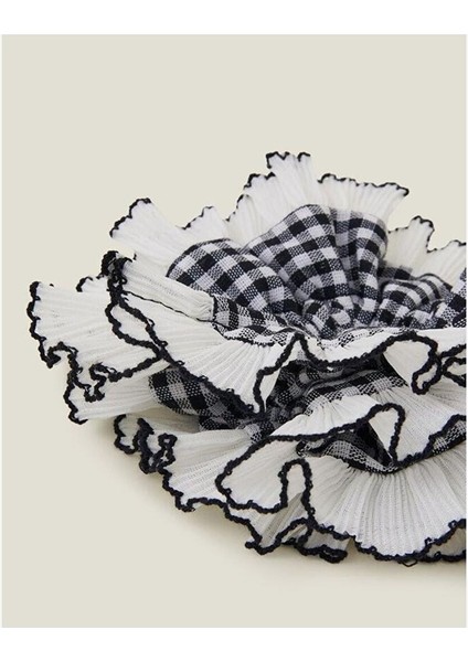 Xl Gıngham Scrunchıe Black fiyatları