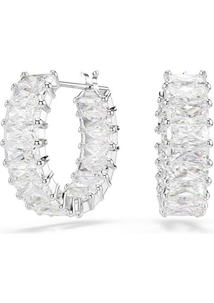 5733397 Swarovski Küpe Matrıx:pe Mn Hoop Whıte/rhs