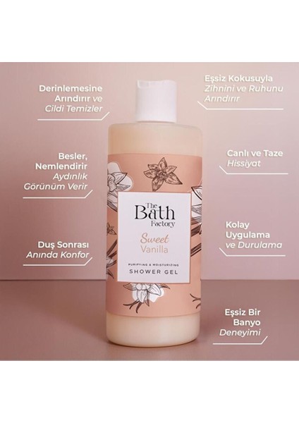 Nemlendirici ve Besleyici Vanilya Aromalı Duş Jeli 400ML modelleri