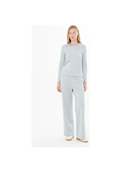 Taşlı G Logolu Bluz