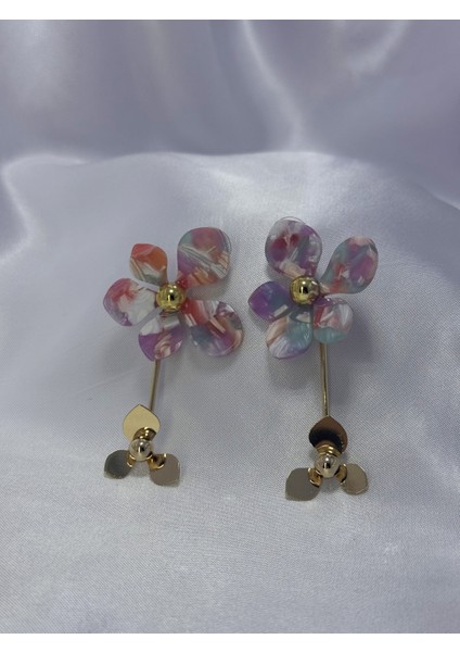Flora Renkli Gold Küpe fırsatları