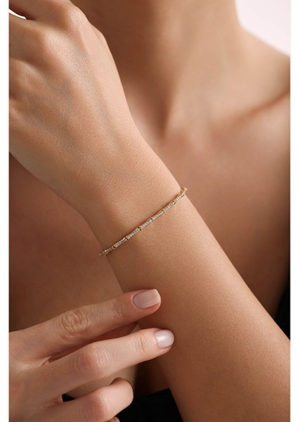 Minio Osso Pieno Taşlı Bileklik