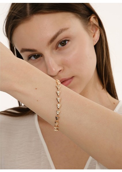 Rosegold Üçgen Altın Kaplama Kadın Bileklik fiyatları