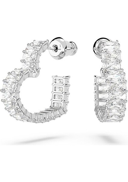 5653170 Swarovski Küpe Matrix:pe Hoop Hrt S White/rhs
