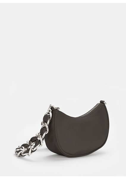 Siyah Kadın Deri El Çantası IVYCHAINGRAINY1001 fiyatları