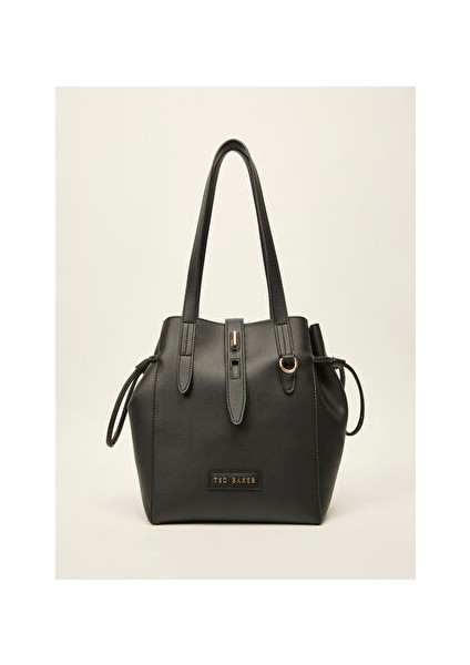 Siyah Kadın 22X28X16 cm Tote Çanta TBSS25FSB035