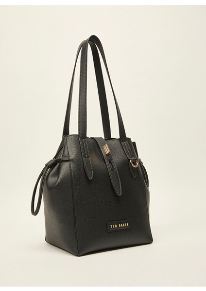 Siyah Kadın 22X28X16 cm Tote Çanta TBSS25FSB035 fiyatları