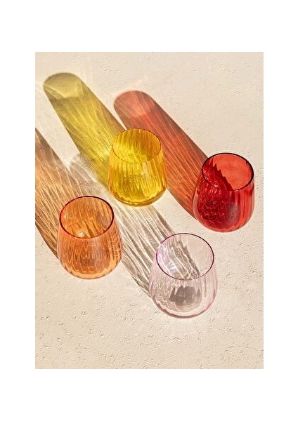 Cam Su Bardağı Pembe 450 ml BRD0128 modelleri