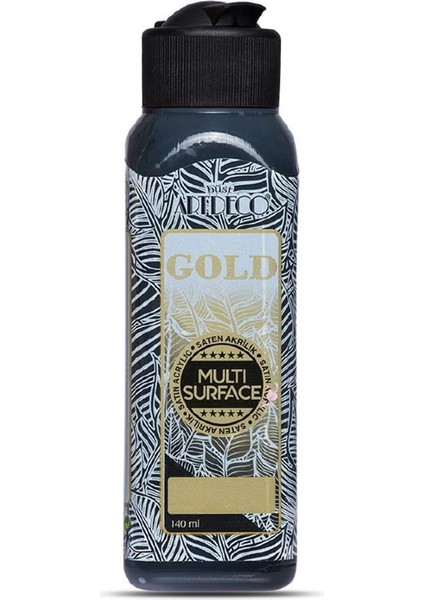 Artdeco Akrilik Boya 140ML Gold Multi-Surface Siyah