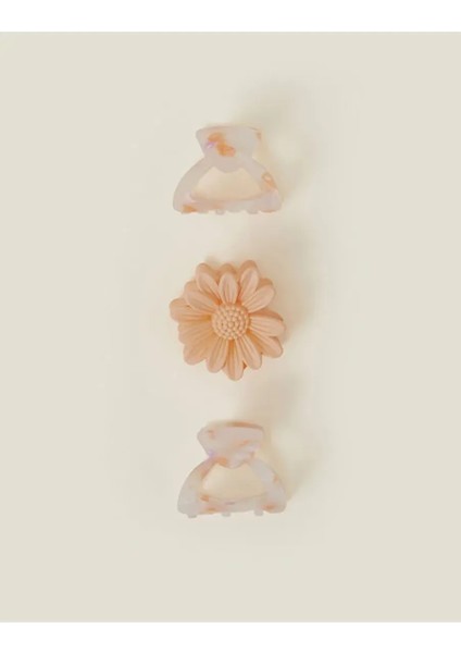 Çiçek Toka Set x 3