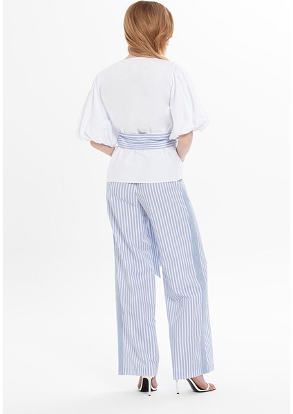 Inci Motifli Beyaz Bluz modelleri