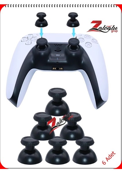 Playstation 5 Analog Topuz 1.sınıf1.kalite Update Versiyon Mükemmel Uyum ( 6 Adet ) fırsatları