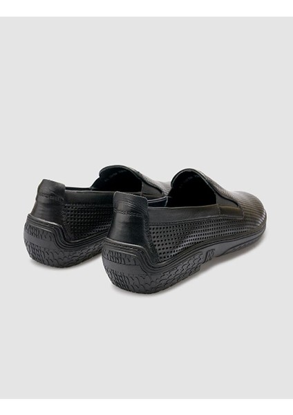 %100 Hakiki Deri Siyah Erkek Loafer modelleri
