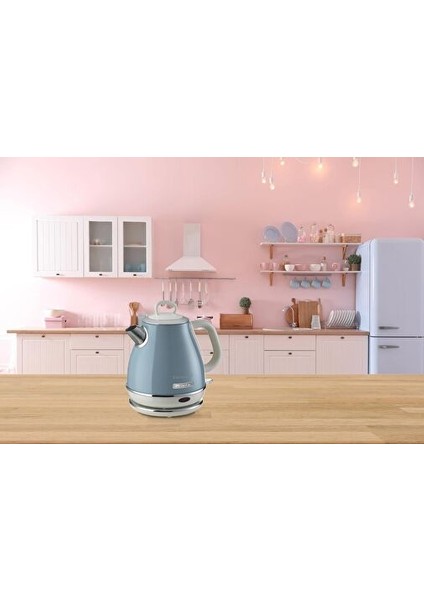 Vintage 1l Su Isıtıcı Kettle Mavi fırsatları