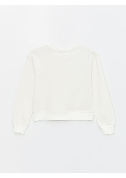 Kız Çocuk Üç Iplik Aksesuarlı Baskılı Sweatshirt fiyatları