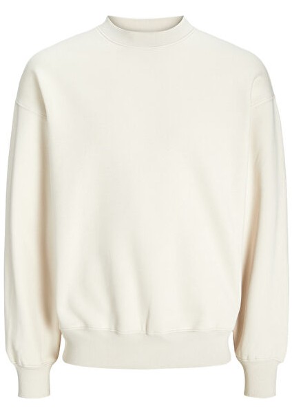 Ekru Erkek Bisiklet Oversize Sweatshirt 12259945_JJEURBAN Edge Sweat Crew N indirimleri