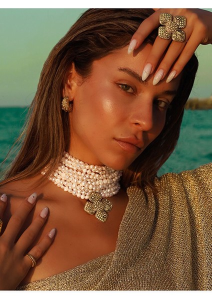 Eterna Luxe Çoklu Inci Kolye
