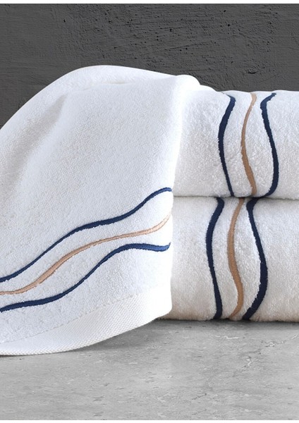 Toscana Nakışlı Premium 3'lü Havlu Seti modelleri