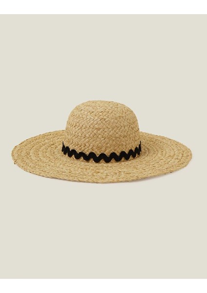 Hasır Şapka Şeritli