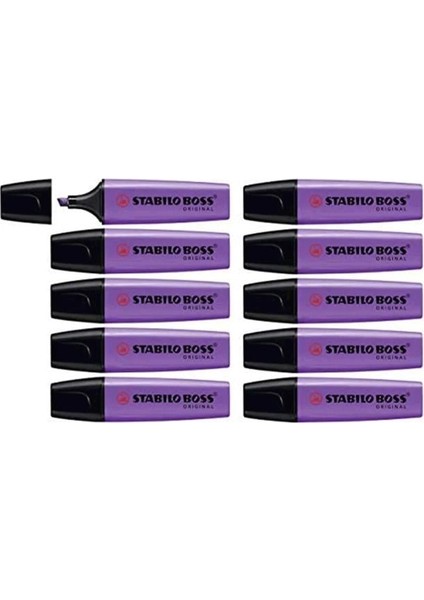Stabilo Fosforlu Kalem Boss Pastel Lila 10'lu Paket