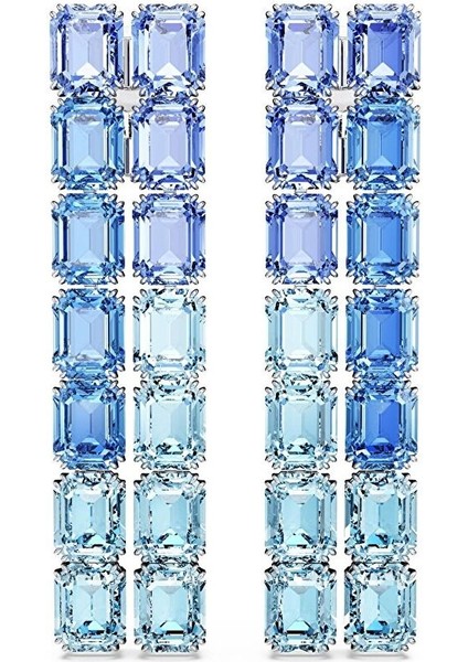 5696517 Swarovski Küpe Mıllenıa:ce L Blu/rhs