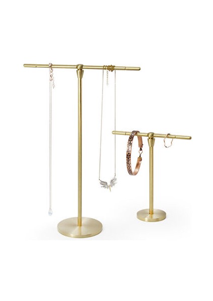 Coho Brazen El Yapımı Pirinç Takılık Askı Seti 24&12 cm