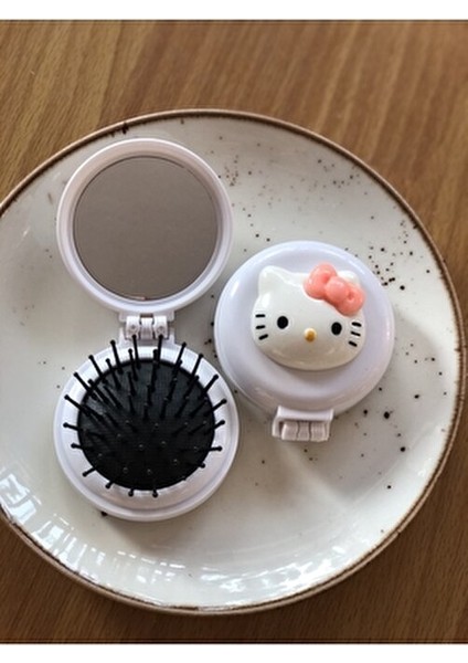 Sanrio Hello Kitty Kuromi Cinnamoroll Kolay Saç Açma Aynalı Tarama Fırça Tarak (Yurt Dışından)