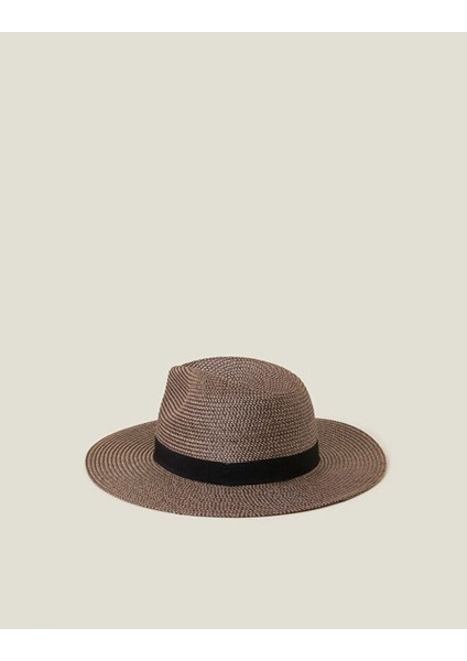 Chocolate Fedora Hasır Şapka fiyatları