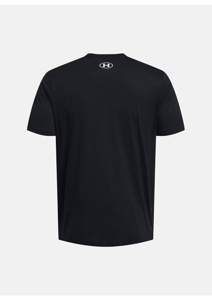 1382911-001-UA Sportstyle Ss Siyah Bisiklet Normal Baskılı Erkek T-Shirt fırsatları