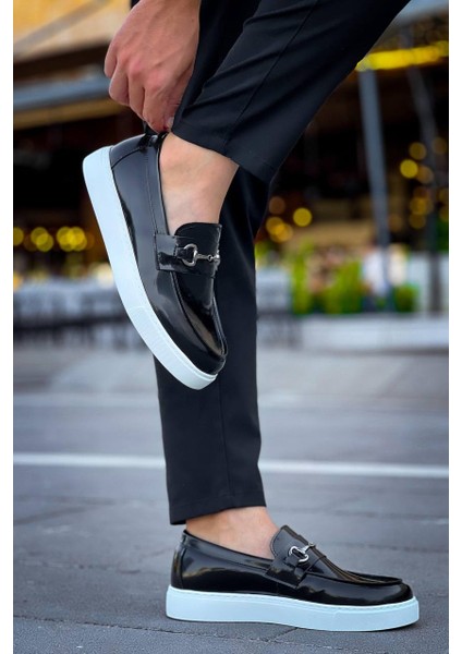 KB-027 Kuback Bağcıksız Siyah Rugan G Günlük Erkek Ayakkabı indirimleri