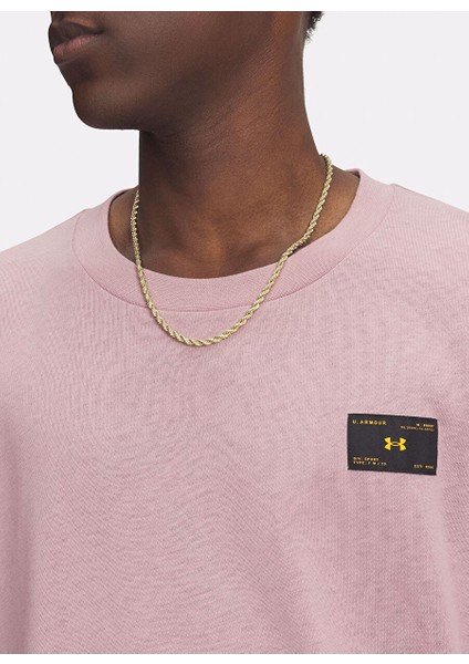 6005668-673-UA Hwt Woven Label Ss Pembe Bisiklet Normal Baskılı Erkek T-Shirt modelleri