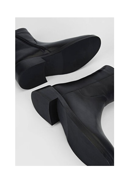 Kadın Hakiki Deri Siyah Deri Casual Bot indirimleri