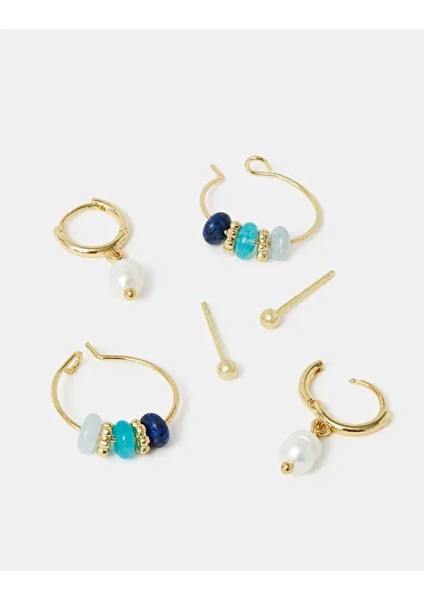 Z Vidalı ve Halka Küpe Seti x 3